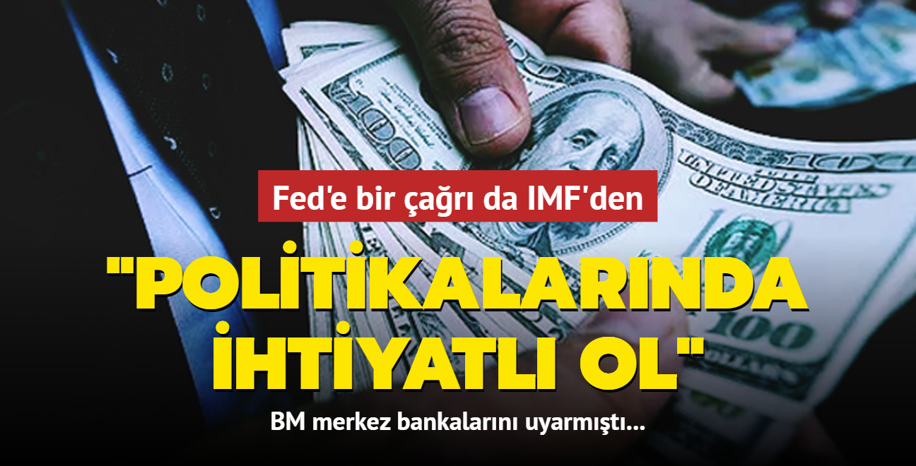 Fed'e bir ar da IMF'den: Politikalarnda ihtiyatl ol