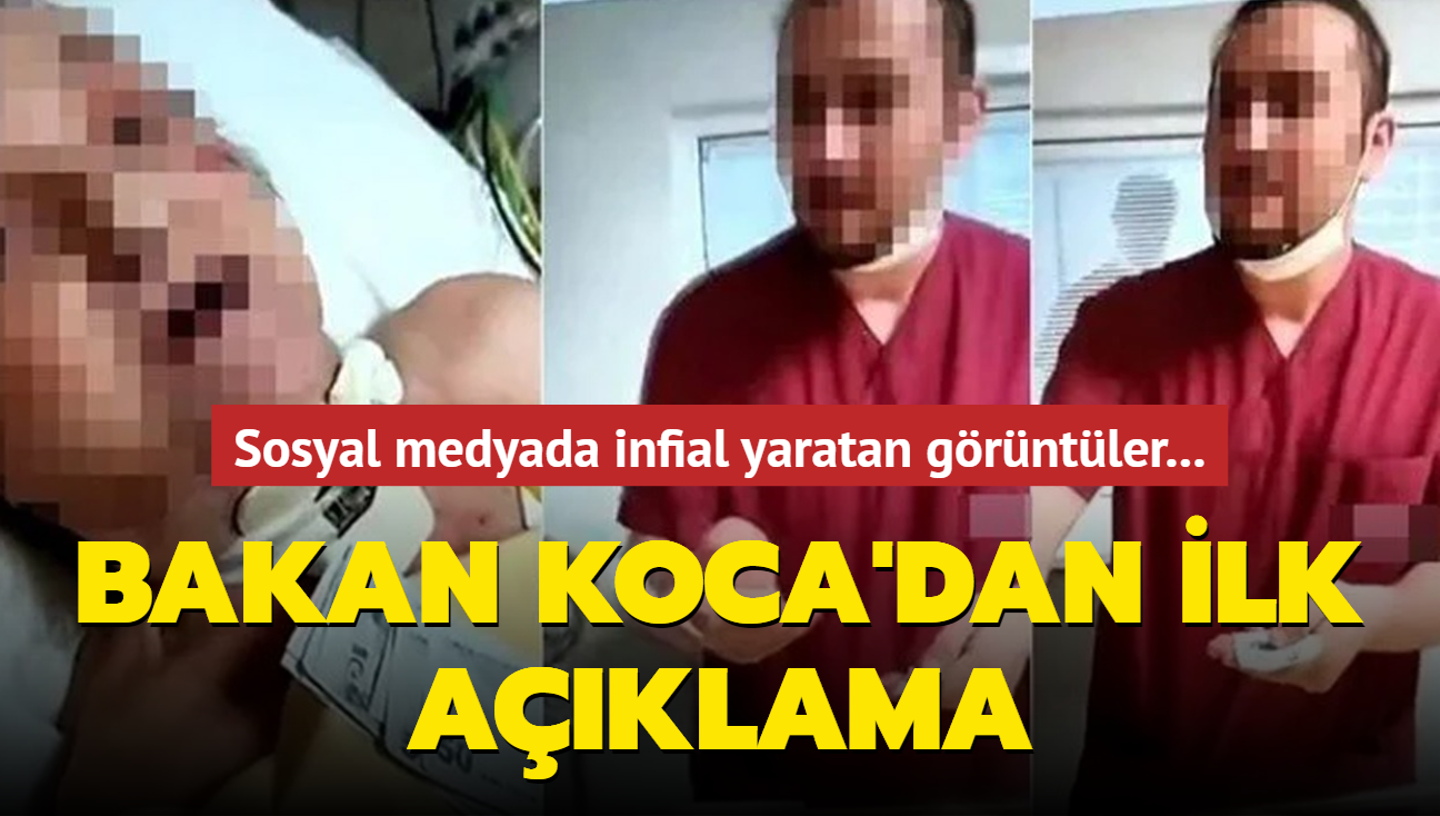 zel bir hastanede ekildii iddia edilen video infial yaratt! Bakan Koca'dan ilk aklama