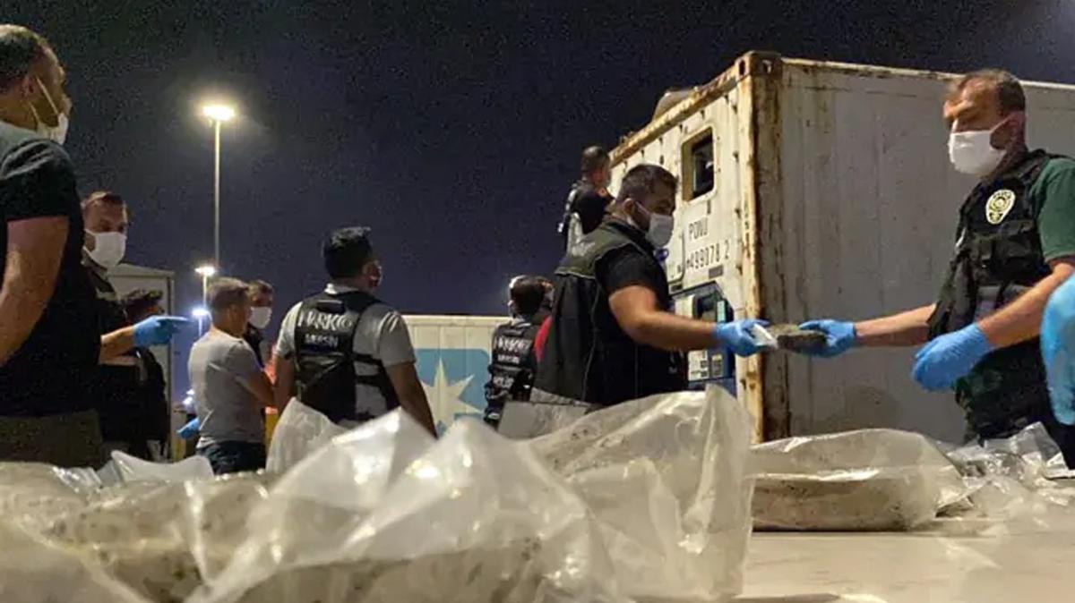 Mersin Liman'nda 48 kilo uyuturucu ele geirildi