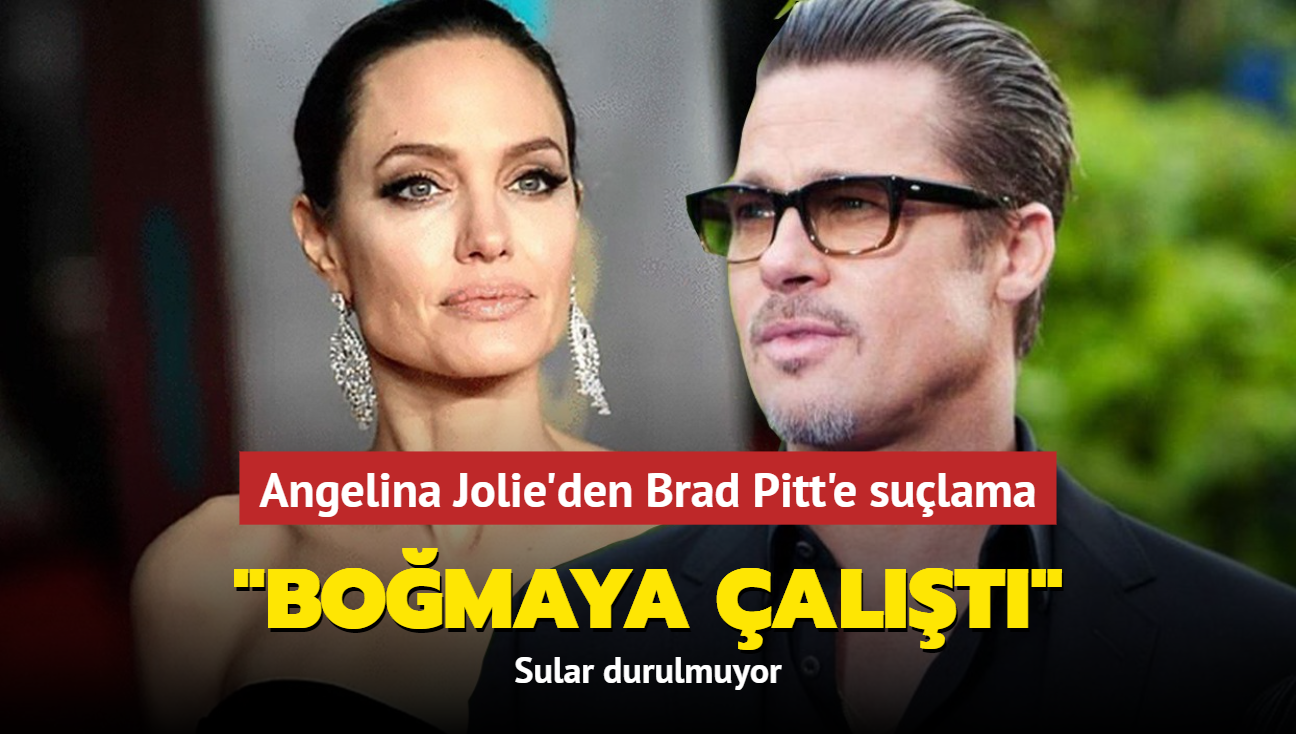 Angelina Jolie'den Brad Pitt'e sulama: Bomaya alt