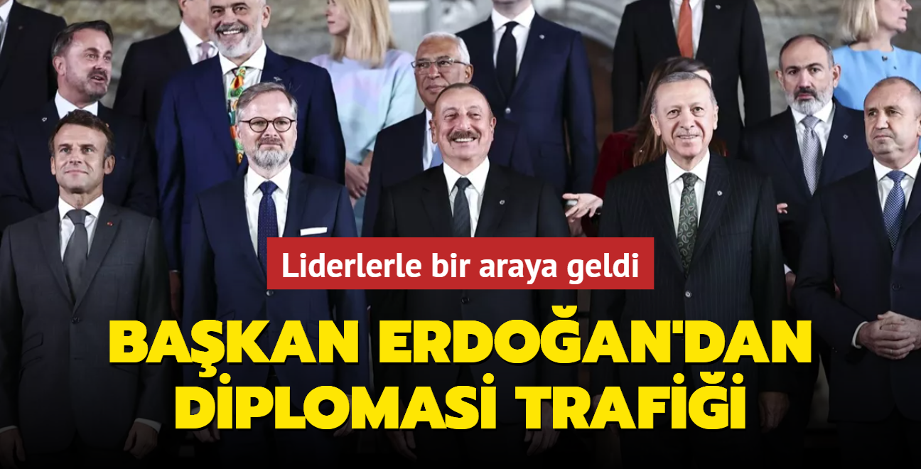 Bakan Erdoan'dan diplomasi trafii... Liderlerle bir araya geldi