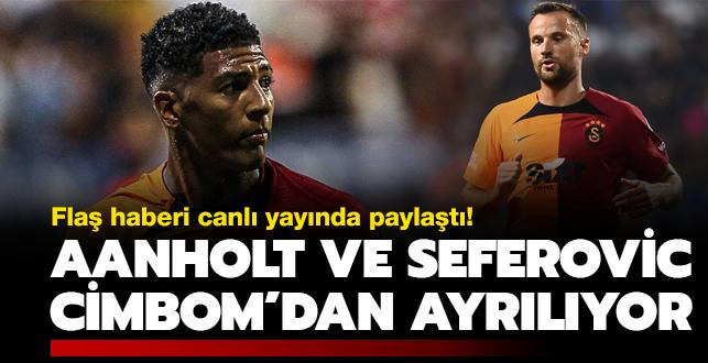 Patrick van Aanholt ve Haris Seferovic'in ayrln canl yaynda aklad