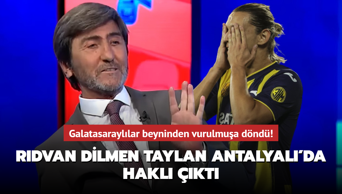 Rdvan Dilmen Taylan Antalyal'da hakl kt! Galatasarayllar beyninden vurulmua dnd...