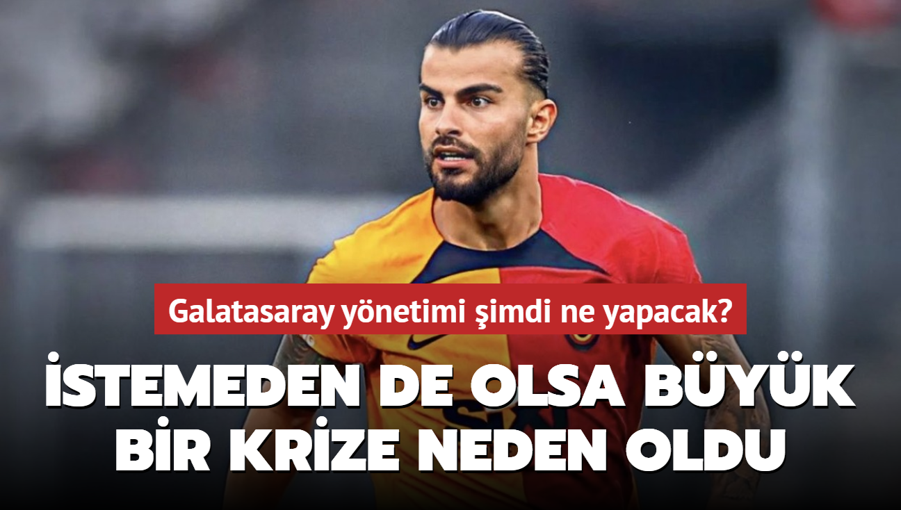 Abdlkerim Bardakc istemeden byk bir krize neden oldu! Galatasaray yangn yeri...