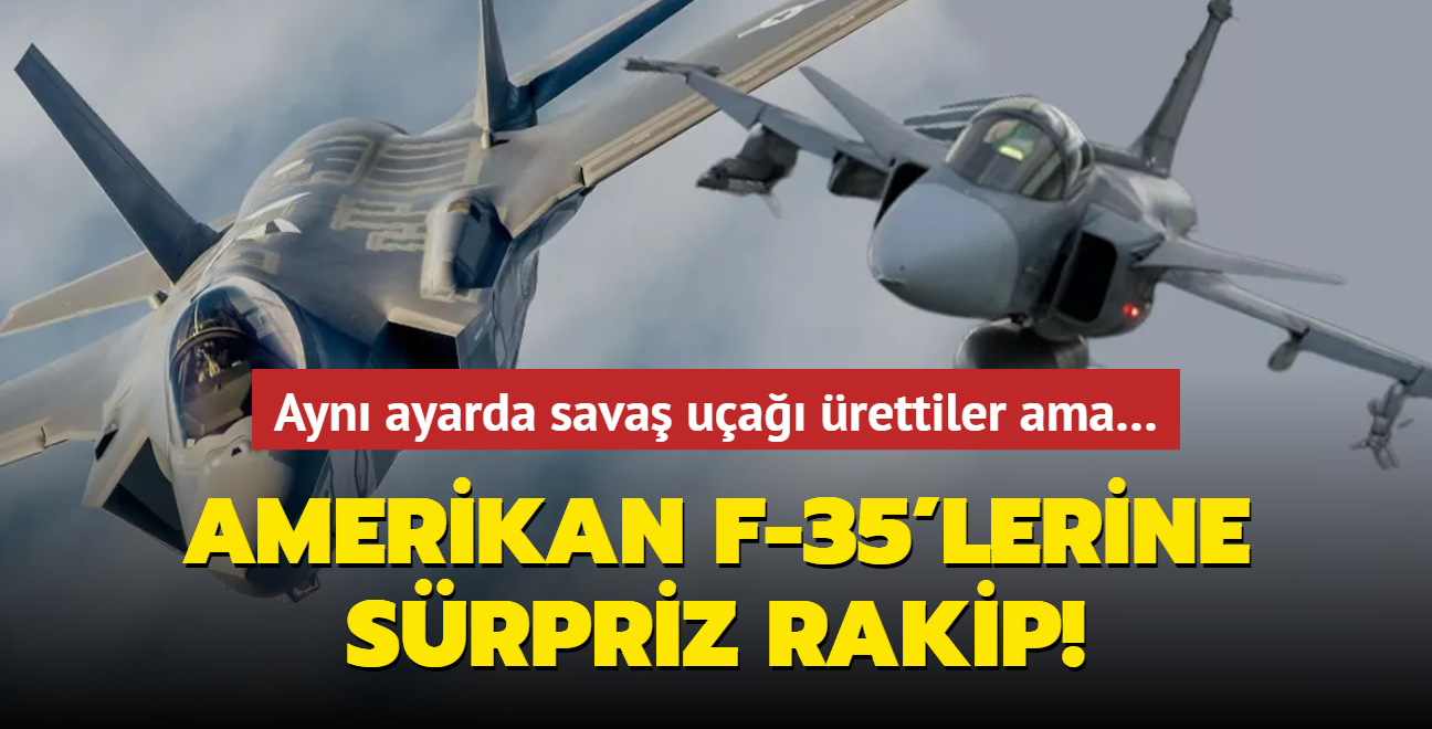 Amerikan F-35'lerine srpriz rakip! Ayn ayarda sava ua rettiler ama 