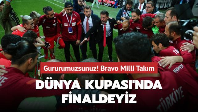 Ampute Futbol Milli Takmmz Dnya Kupas'nda finale ykseldi! Rakibimiz Angola