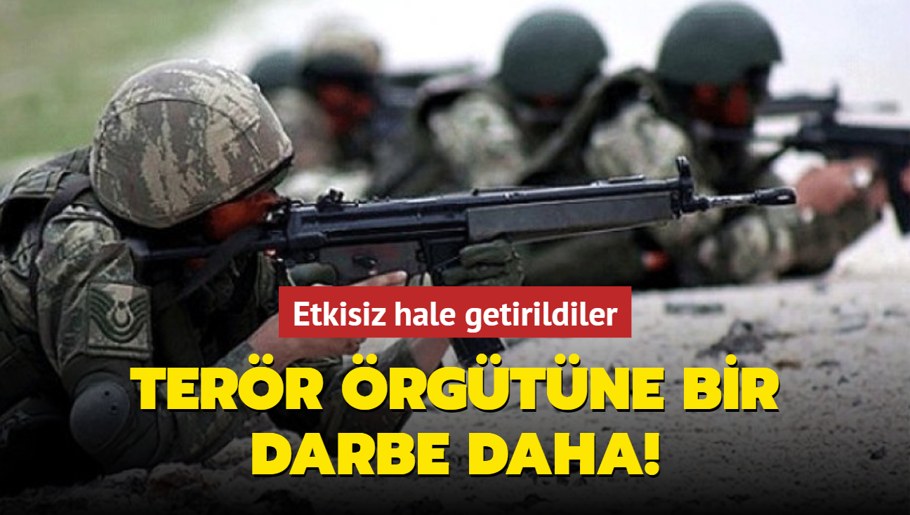 Terr rgtne bir darbe daha! Etkisiz hale getirildiler