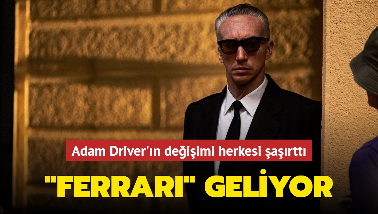 Biyografik film "Ferrari"ye ilk bak: Adam Driver'n deiimi artt