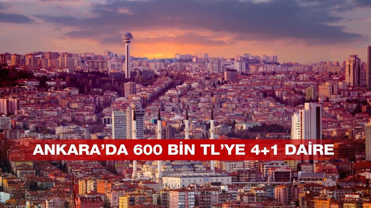 Ankara'da 600 bin TL'ye 4+1 daire!