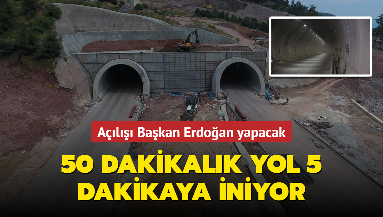 50 dakikalk yol 5 dakikaya iniyor! Al Bakan Erdoan yapacak