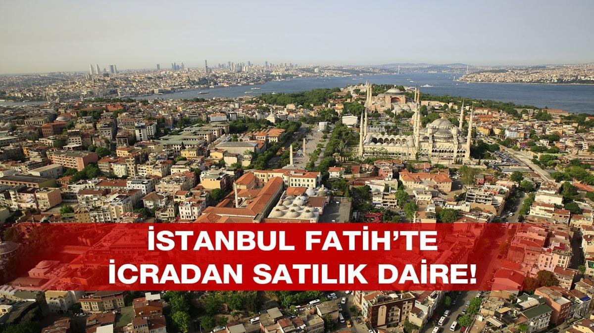 stanbul Fatih'te 70 m2 daire icradan sata sunuldu!