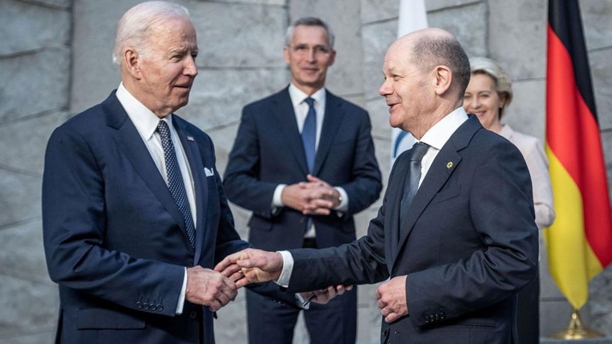 Biden ile Scholz arasnda grme gerekleti