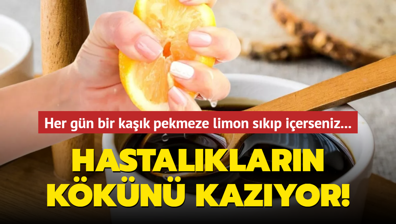 Hastalklarn kkn kazyor! Her gn bir kak pekmeze limon skp ierseniz...