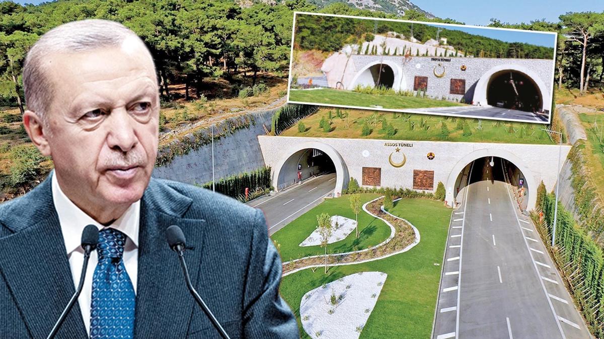 50 dakikalk yol 5 dakikaya indi! Bakan Erdoan: Trkiye'nin gelecek asrn ina ediyoruz