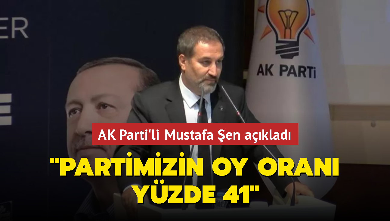 AK Parti'li Mustafa en aklad: "Partimizin oy oran yzde 41"