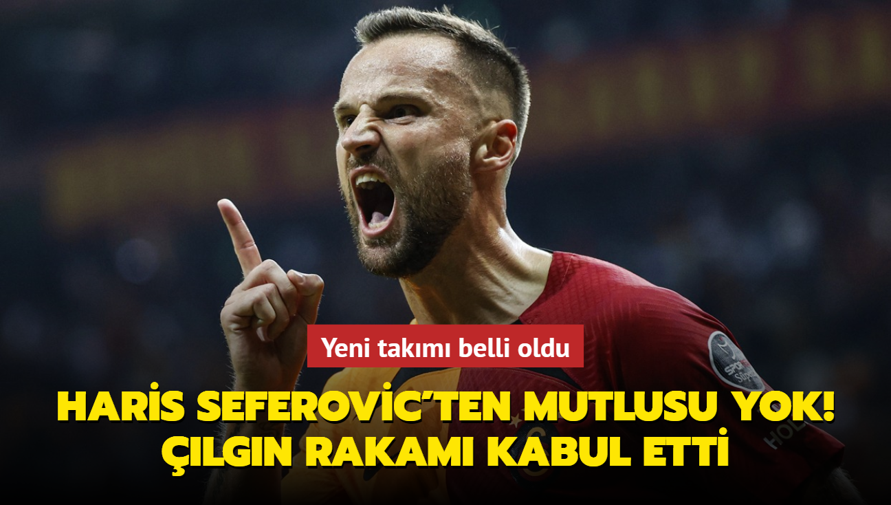 Haris Seferovic'ten mutlusu yok! Yeni takm belli oldu: lgn rakam kabul etti...