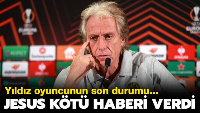 Jorge Jesus kt haberi basn toplantsnda verdi! Maa yetiebilecek mi"