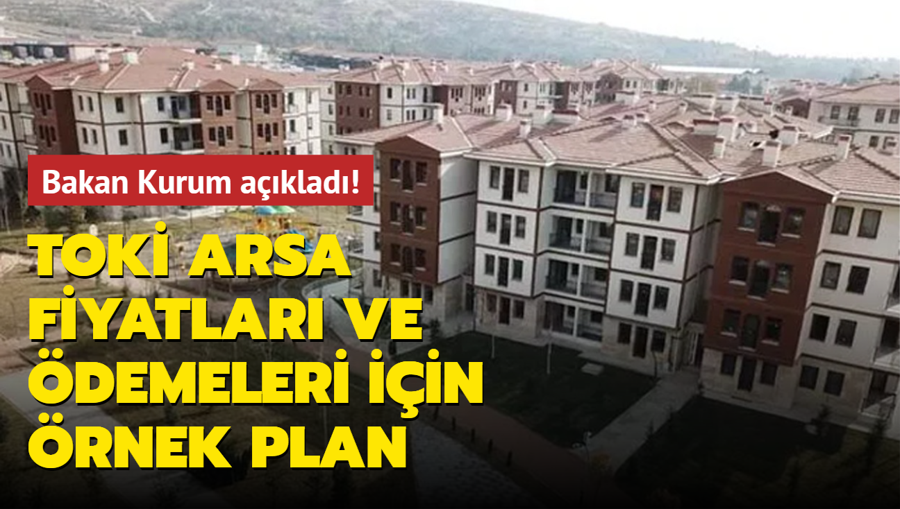 Sosyal konut ve arsa projeleri iin rnek deme plan... Bakan Kurum canl yaynda aklad!