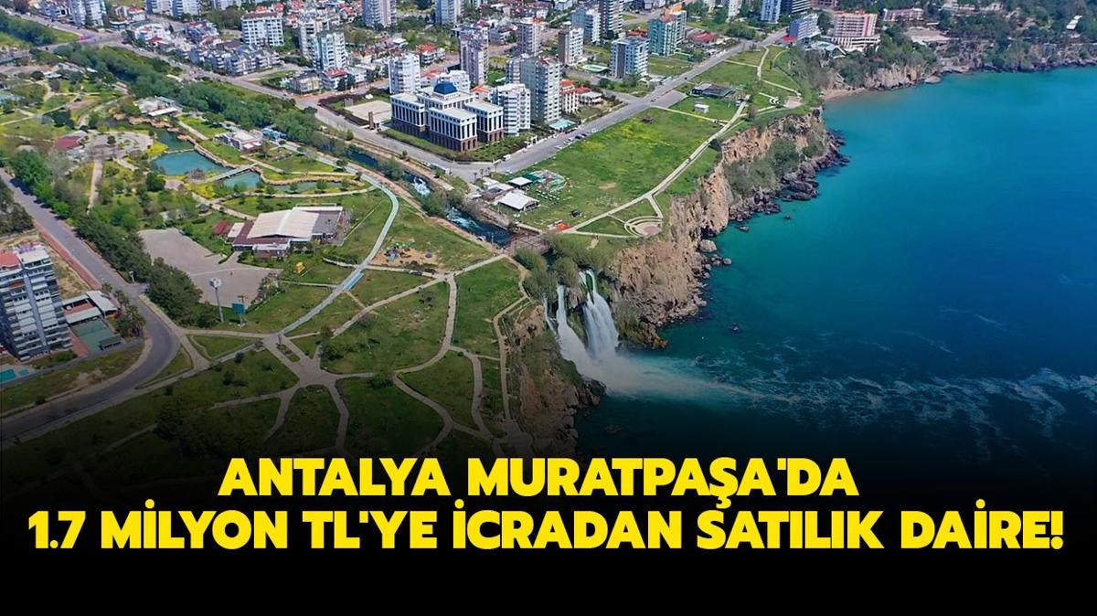 Antalya Muratpaa'da 1.7 milyon TL'ye icradan satlk 3+1 daire!