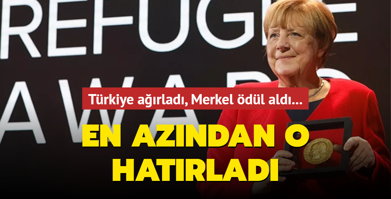 Trkiye arlad, Merkel dl ald... En azndan o hatrlad!