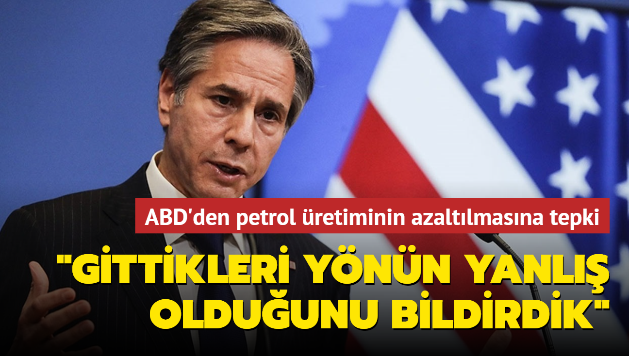 ABD Dileri Bakan petrol arznn drlmesine tepki gsterdi... "Gittikleri ynn yanl olduunu bildirdik"