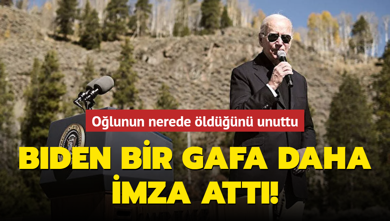 Biden bir gafa daha imza att! Olunun nerede ldn unuttu