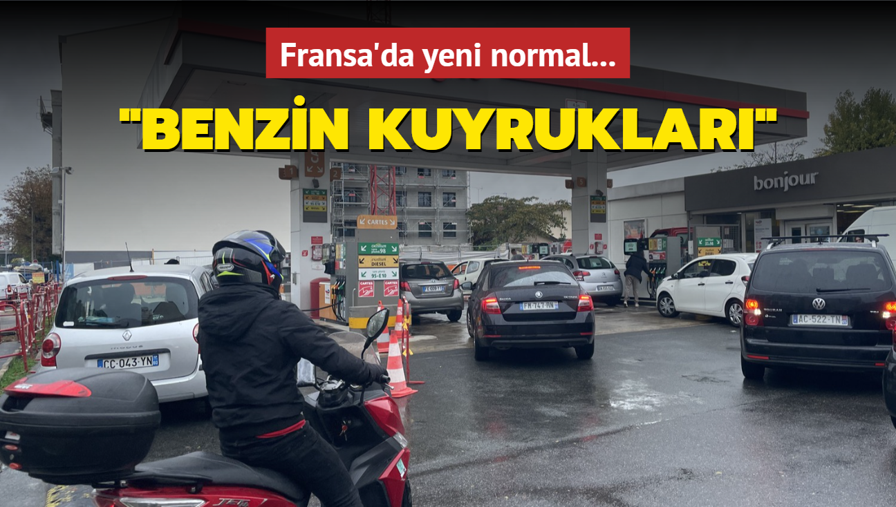 Fransa'da yeni normal 'benzin kuyruklar'