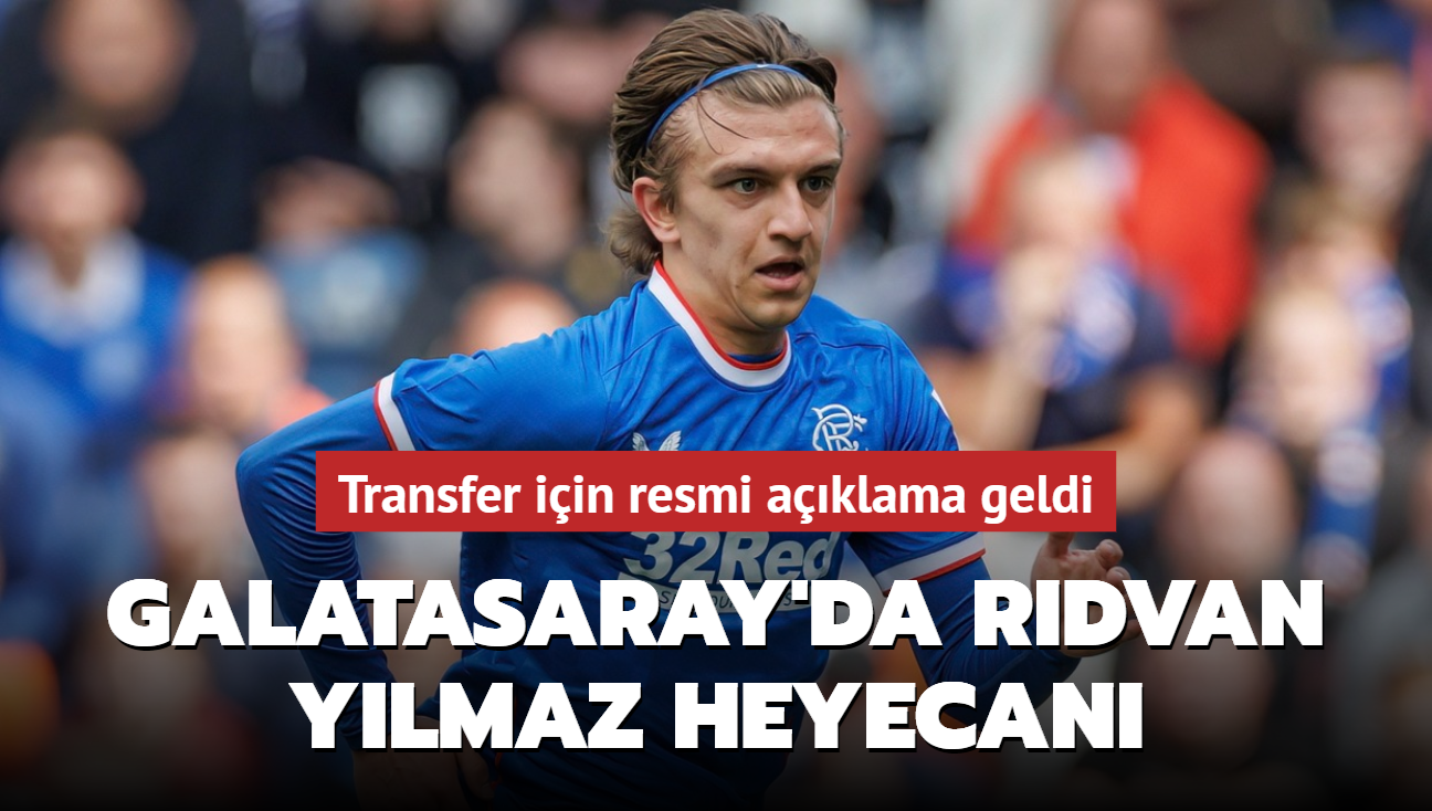 Galatasaray'da Rdvan Ylmaz heyecan! Transfer resmen akland