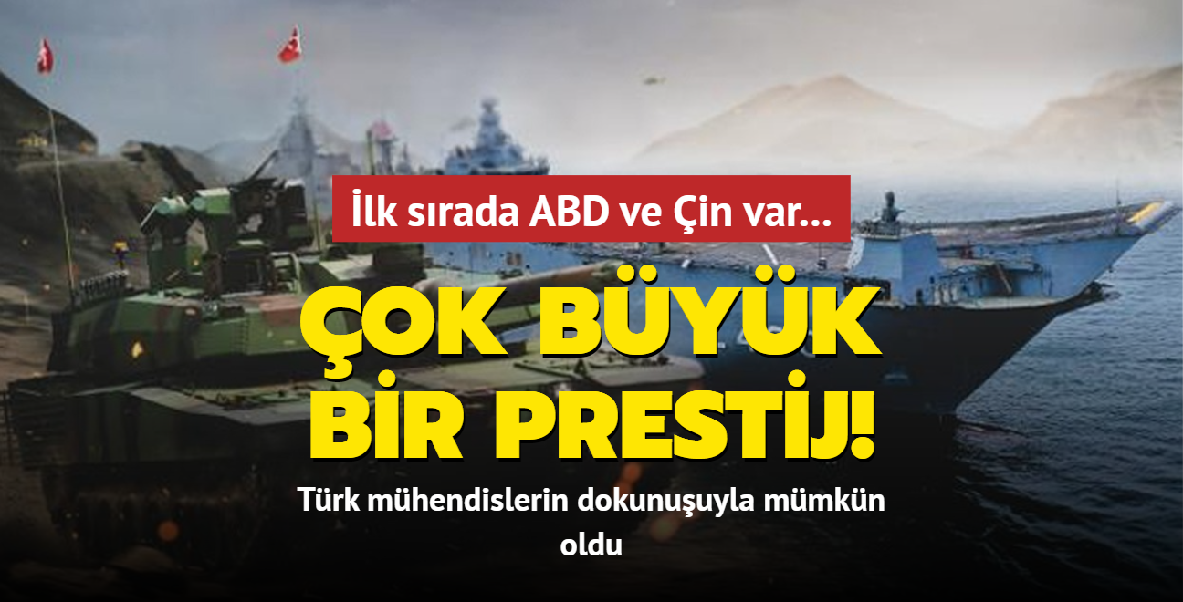 lk srada ABD ve in var... Trk mhendislerin dokunuuyla mmkn oldu! ok byk bir prestij