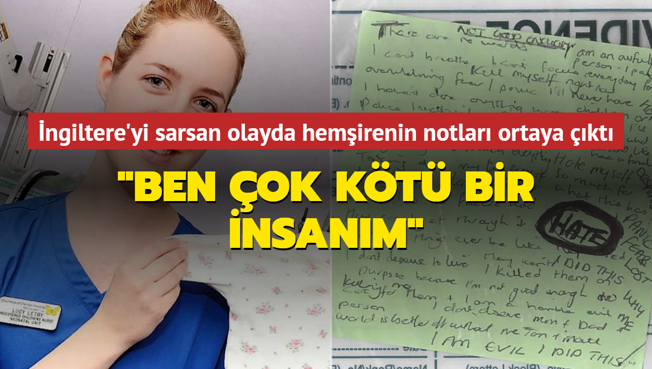 ngiltere'de yedi bebein lmne neden olan hemirenin notlar kan dondurdu... "Ben ok kt bir insanm"