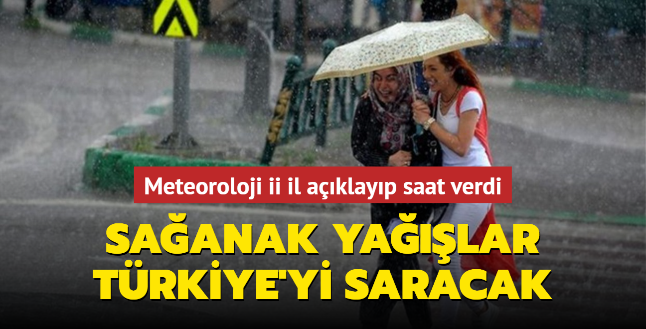 Meteoroloji ii il aklad... Saanak yalar Trkiye'yi saracak