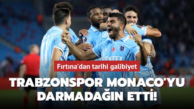 UEFA Avrupa Ligi'ndeki Temsilcilerimizden Trabzonspor Sahasında Monaco ...