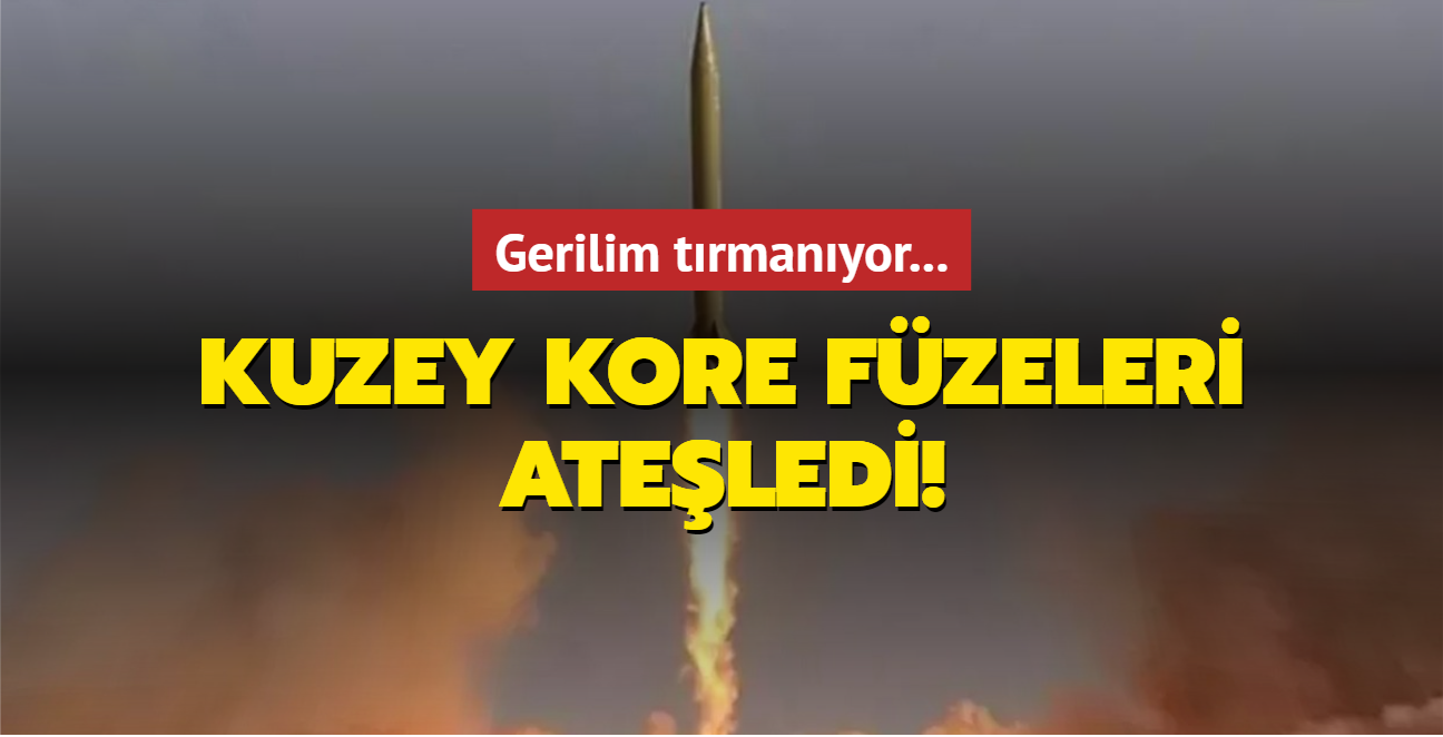 Gerilim trmanyor... Kuzey Kore fzeleri ateledi