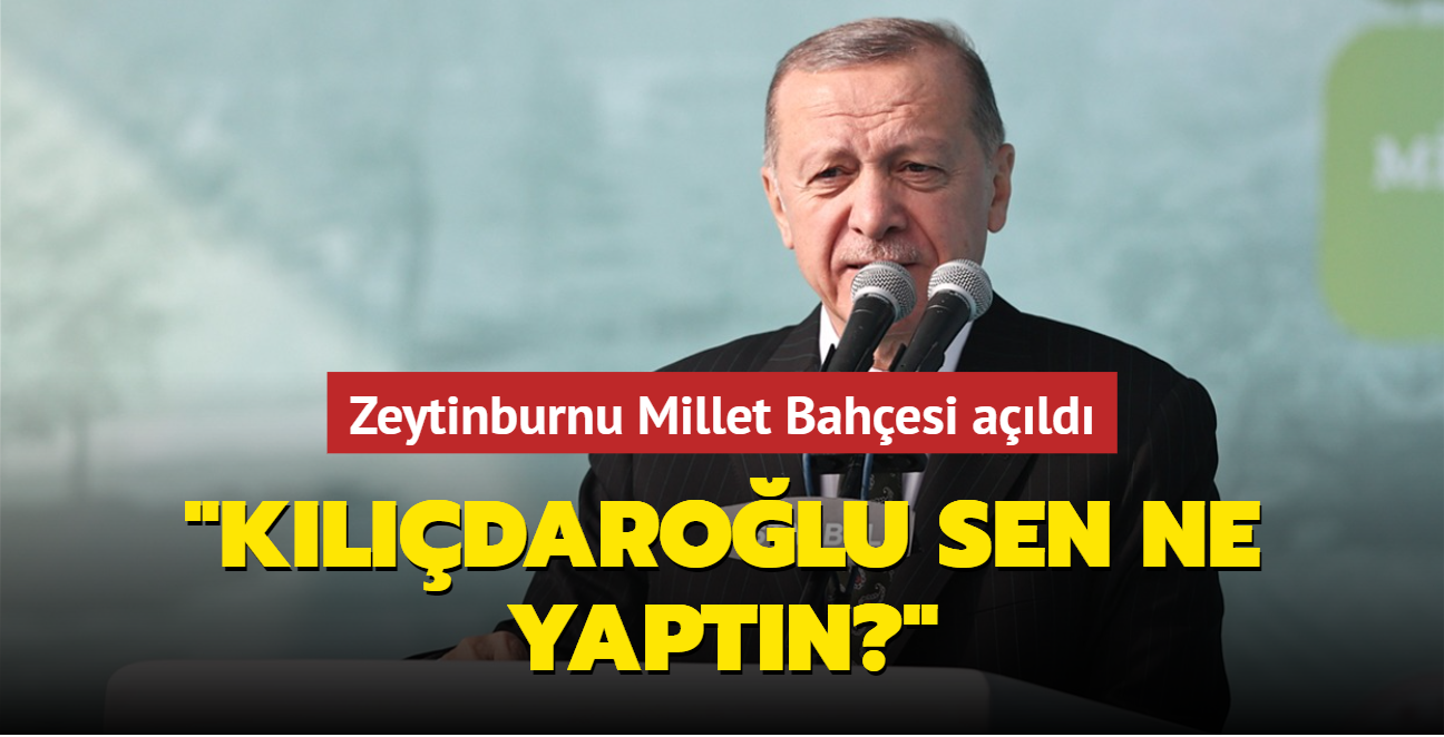 Zeytinburnu Millet Bahesi ald! "Kldarolu sen ne yaptn""