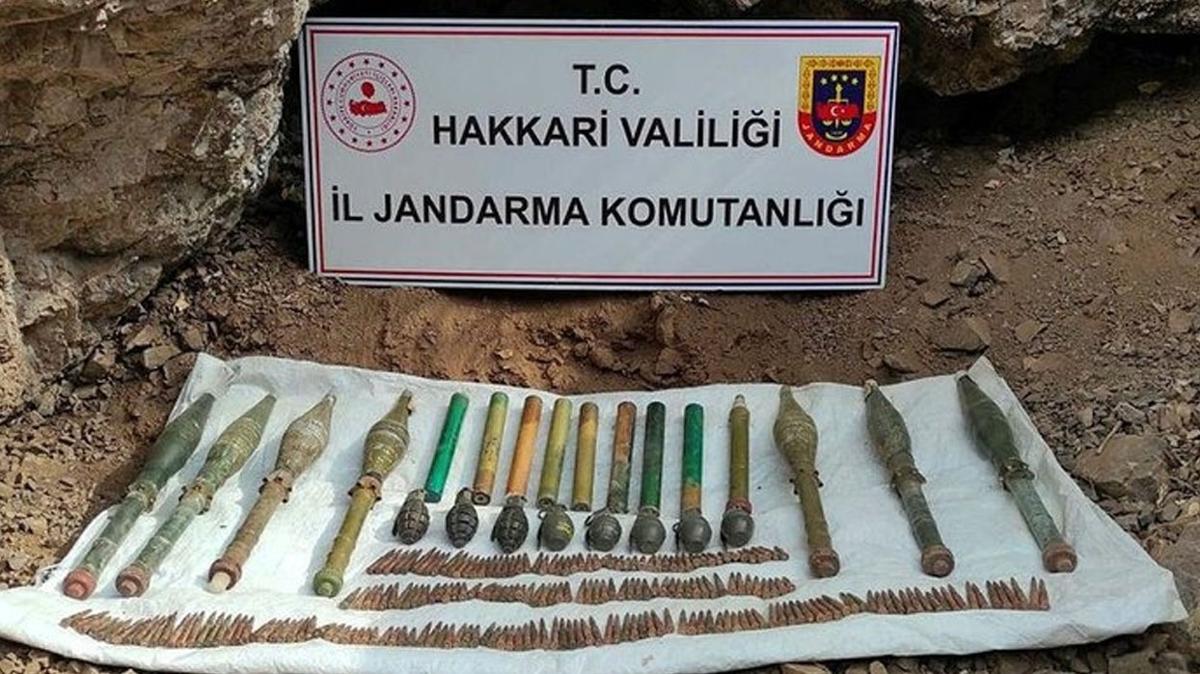 Hakkari'de patlayc mhimmat ele geirildi