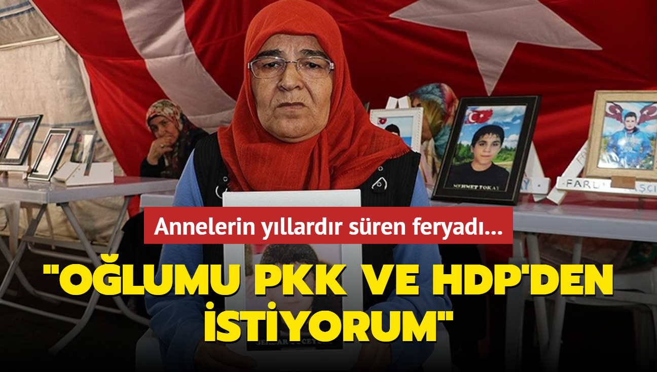 Annelerin yllardr sren feryad! "Olumu PKK ve HDP'den istiyorum"