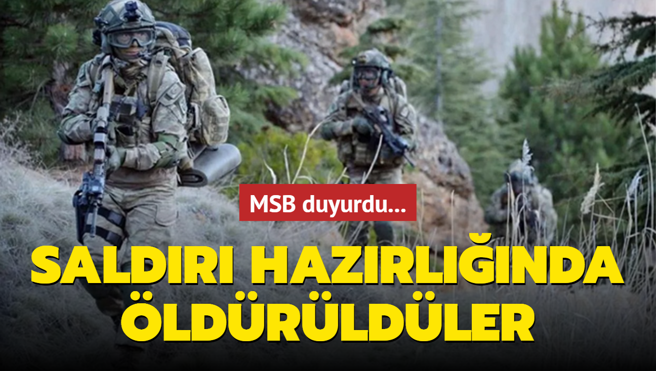 MSB: 6 PKK/YPG'li terristi etkisiz hale getirildi