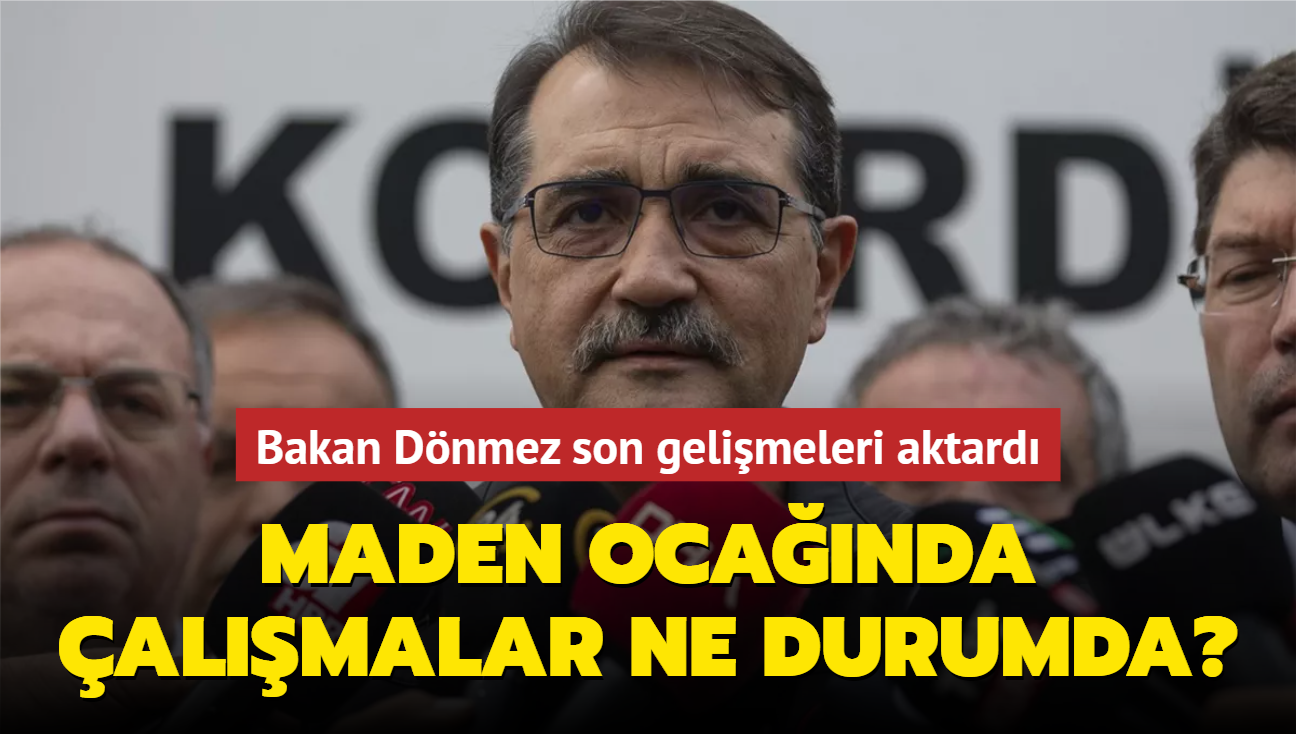 Bakan Dnmez: "Yangn sndrlmek zere, iddeti azalyor"