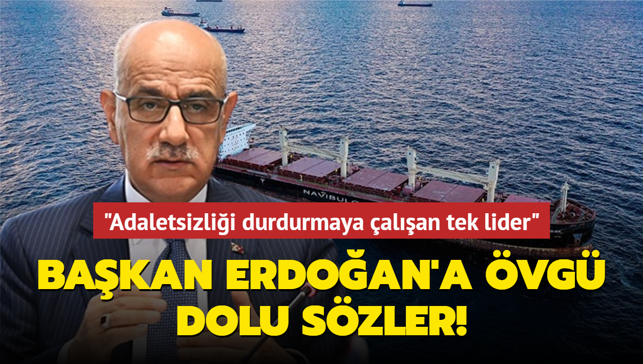 Bakan Kirici'den Bakan Erdoan'a vg dolu szler: "Adaletsizlii durdurmaya alan tek lider"