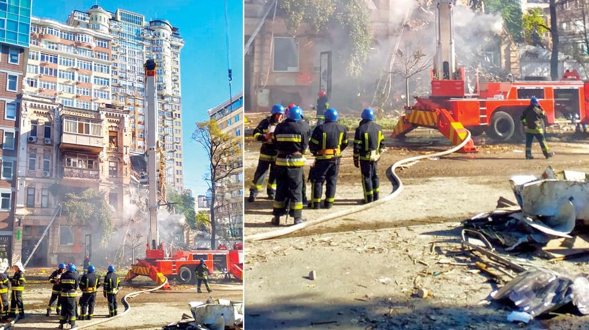 Enerji altyaps vuruldu! Ukrayna kentleri Rus atei altnda