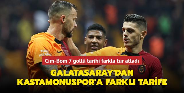 Galatasaray Kastamonuspor'u gol yamuruna tuttu! Cim-Bom 7 goll tarihi farkla tur atlad