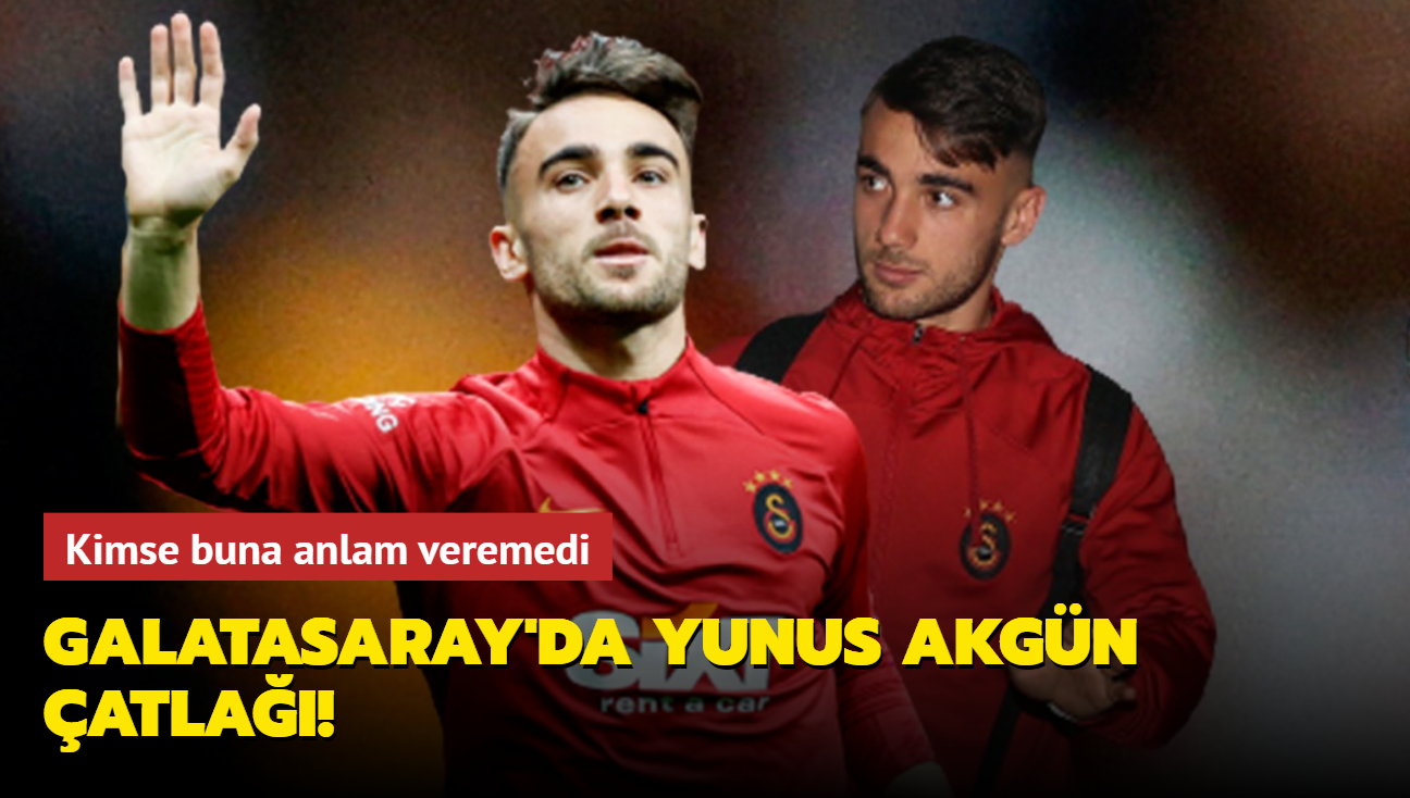 Galatasaray'da Yunus Akgn atla! Kimse buna anlam veremedi...