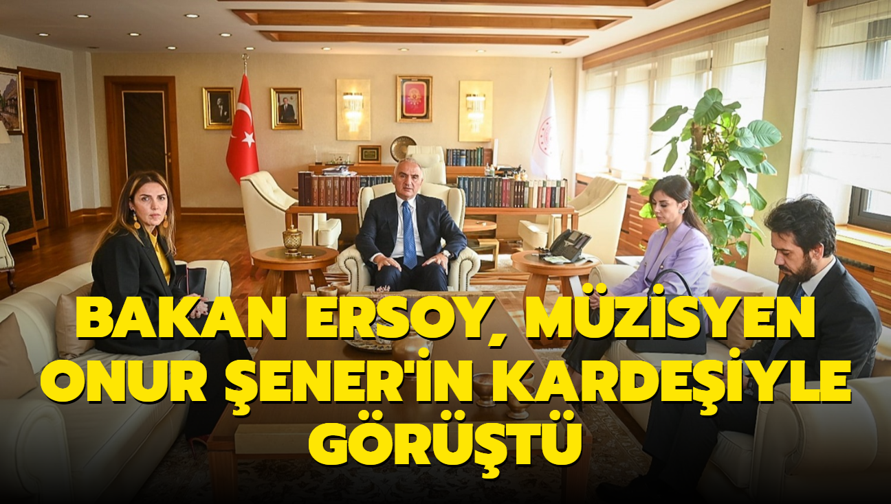 Kltr ve Turizm Bakan Mehmet Nuri Ersoy mzisyen Onur ener'in kardei Pnar ener Harput'la grt