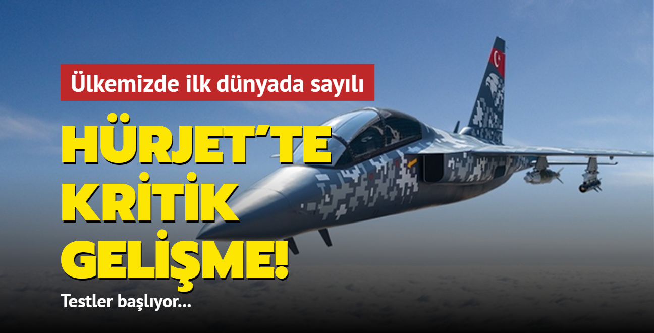 lkemizde ilk dnyada sayl... HRJET'te testler balyor