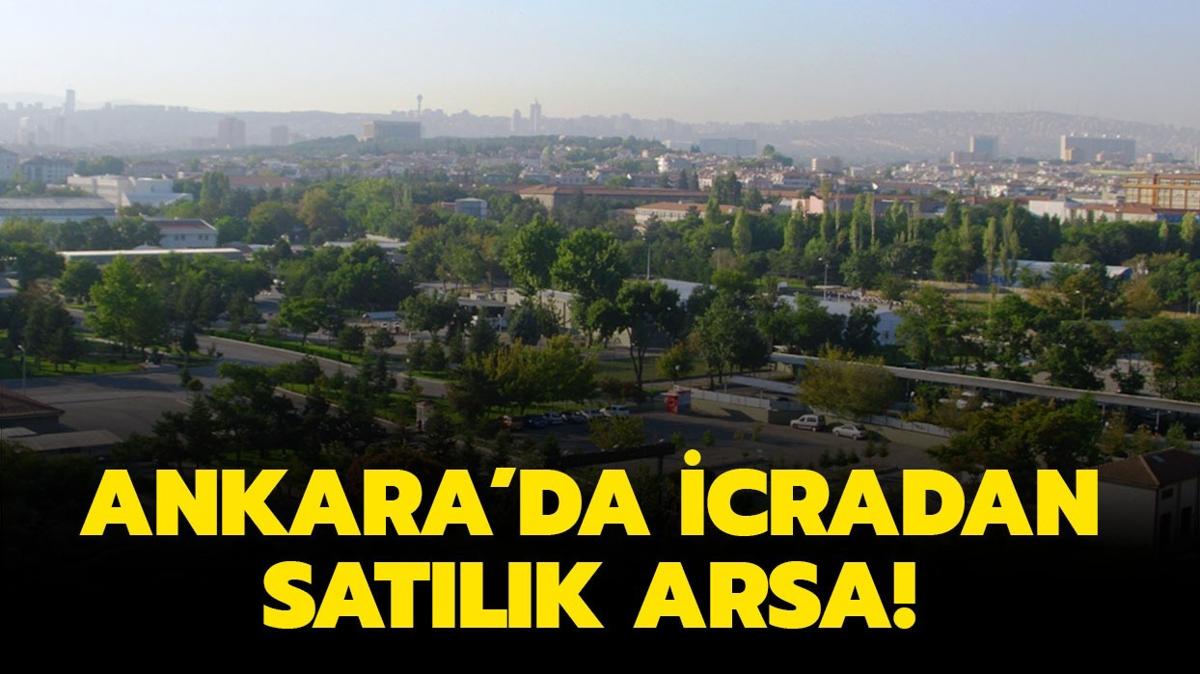 Ankara Yenimahalle'de icradan satlk arsa!