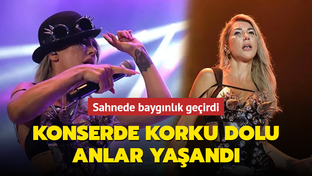 Hande Yener sahnede baygnlk geirdi! Hayranlarnn yrei azna geldi