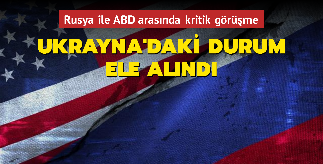 Rusya ile ABD arasnda kritik grme...  Ukrayna'daki durum ele alnd