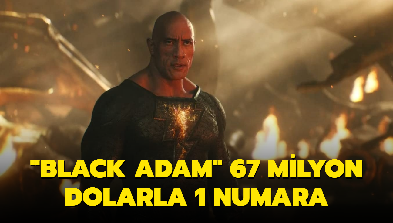 "Black Adam" filmi ABD giesinde 67 milyon dolarla 1 numara