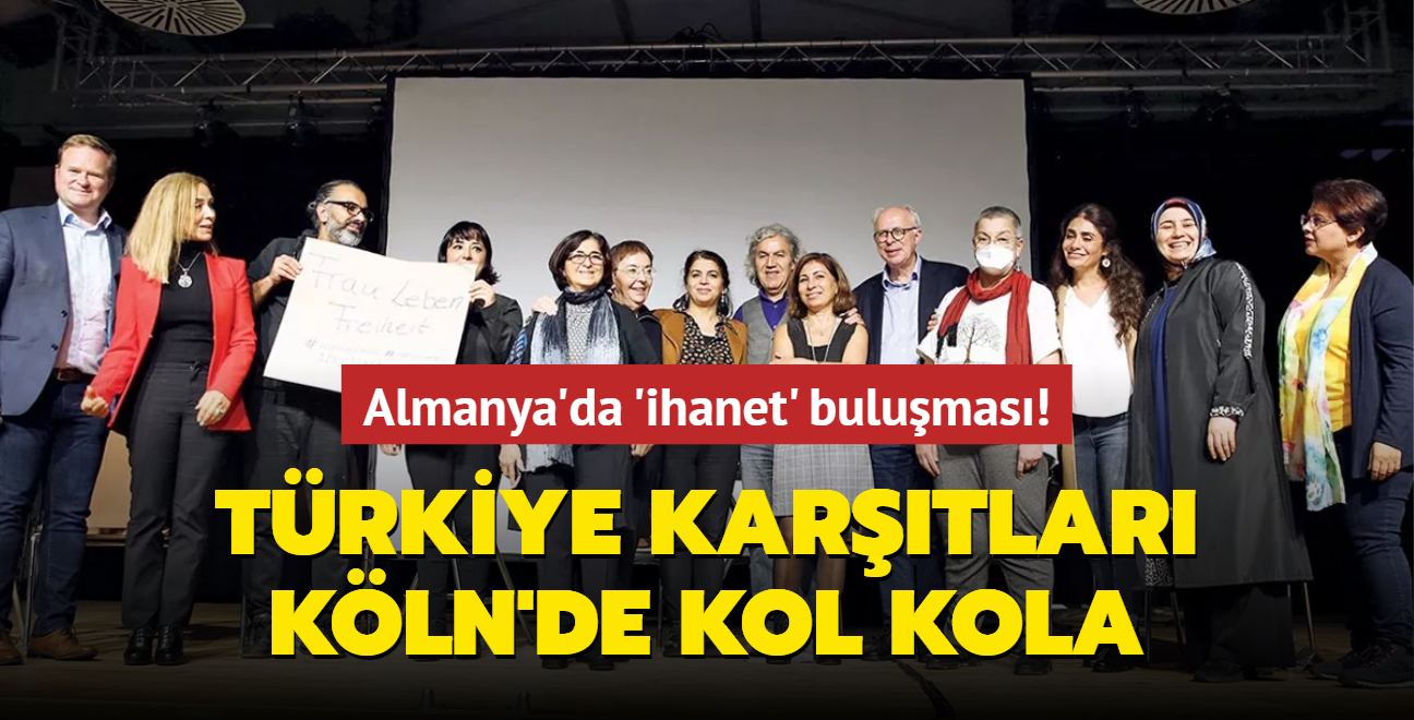 Almanya'da 'ihanet' bulumas! Trkiye kartlar Kln'de kol kola