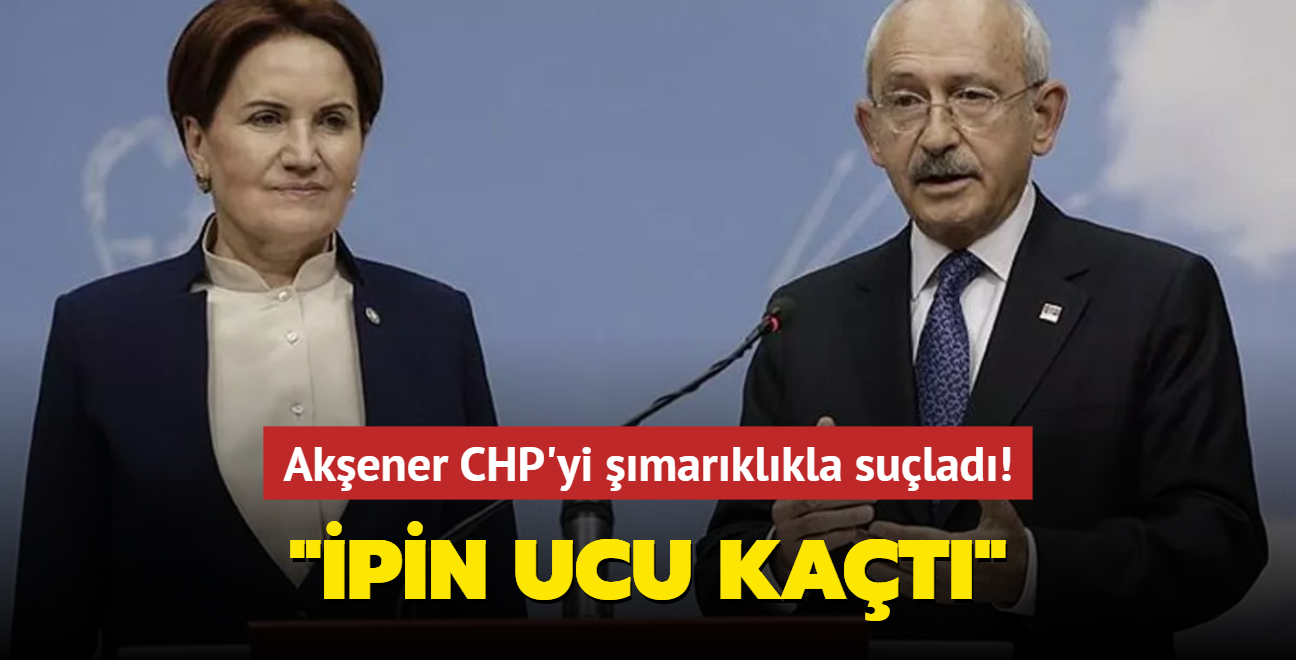 Akener CHP'yi marklkla sulad! "pin ucu kat"